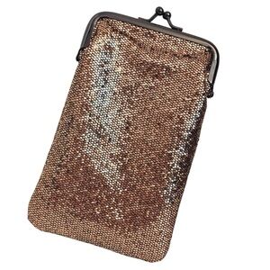 Buxom Sparkly gold coin purse